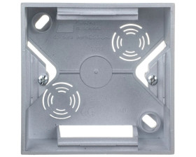 IMPRESJA Puszka natynkowa pojedyncza srebro PNP-1Y/18