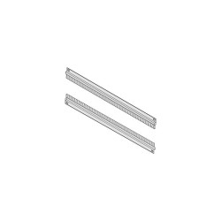 Panel do zarządzania kablami, Pas szczotki, do użytku z: Kanały, materiał: Aluminium, 43.6mm