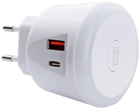 EcoSavers USB Timer Charger Ładowarka USB 20 W 1x USB-A, 1x USB-C® biały dom