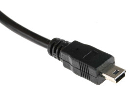 Kabel USB Złącze A USB A Złącze B Mini USB B dł. 5m Przewód USB USB 2.0 kolor: Czarny