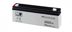 Akumulator VRLA AGM 12V 2,3Ah (żywotność 3-5lat) MWS 2.3-12