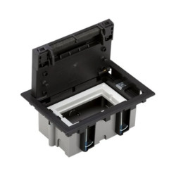 Simon Connect Puszka podłogowa S500 1-modułowa 2x K45 gł. 70mm szary grafit 52050001-038