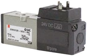 Pneumatyczne zawory elektromagnetyczne SMC 5/2 24V dc 5/2 portowy