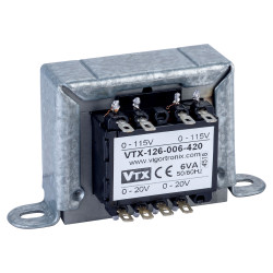 Vigortronix VTX-126-006-420 Chassis Transformer 2x115V 6VA 20V&#x2B;20V