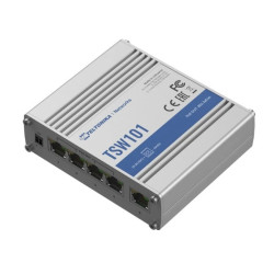 Switch PoE+ 5x RJ45 1000Mb/s, 4x PoE+, 60W Teltonika TSW101