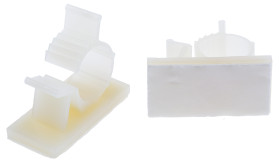 Zacisk kablowy 15.4mm 37 x 18.4 x 31.8mm materiał: Nylon 66 Biały zacisk kablowy