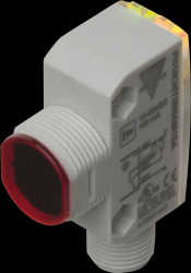 PH18CNP50PAM1SA Reflex photoelectric sensor polarized, rectangular, up to 5m.