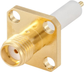 Złącze jack SMA Montaż na panelu Żeński 50Ω Lutowane