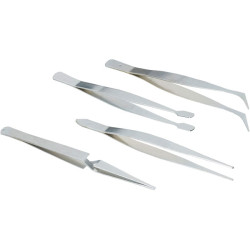 Br&#xFC;der Mannesmann 615 Tweezer Set 110mm - 4 Piece