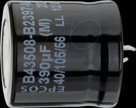 B43508A5107M000 Elko radial, 100 µF, 450 V, 105°C, 22 x 30 mm, RM 10, Snap-In