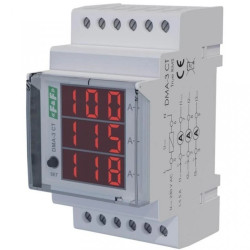 Wskaźnik natężenia prądu, cyfrowy, 3-fazowy, TrueRMS DMA-3RMS-CT