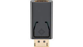 Adapter Displayport / Hdmi™ 1.1, Pozłacany - Wersja Kolorystyczna Czarny