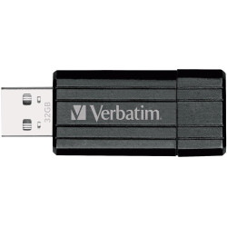 Verbatim 49064 PinStripe USB Drive 32GB - Black