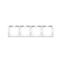 BASIC biały BMR4/11 Ramka 4-kr. KONTAKT