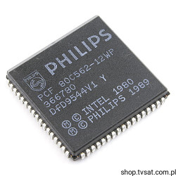 PCF80C562-12WP UPC 8Bit ADC UART SMD-PLCC68 PHILIPS