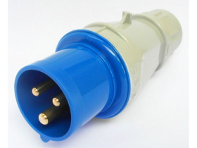 Wtyczka izolacyjna przenośna 32A/3/250V siłowa 2P+Z 103 TAREL