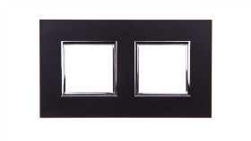 Dante Ramka Podwójna Aluminium Anodyzowane Onyx 4590282