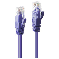 Lindy 48122 1m Cat.6 U/UTP Network Cable, Purple