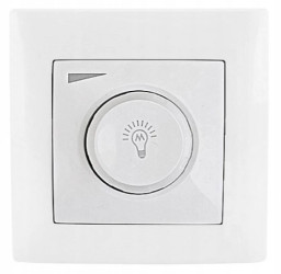 Wesa Ściemniacz obrotowy regulator LED 600W biały LC-36-A