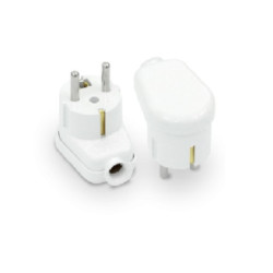 Wtyczka kątowa zu WT-16U Uni-Sch biała PLASTROL