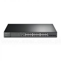 TP-Link TL-SG3428MP, Switch zarządzalny, 24x 10/100/1000 RJ-45, 4x slot SFP, PoE+, 19"