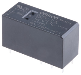 Przekaźnik mocy 12V dc SPDT Omron 400mW, montaż PCB 360Ω Otwór przezierny
