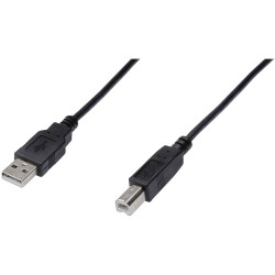 Digitus AK-300130-010-S USB 2.0 Cable Black 1.00m USB-A to USB-Mini-B