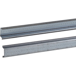 DIN rail, unpunched, 35 x 15 mm, W 2000 mm, steel, electrogalvanized, NSYSDR200