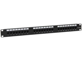 Patch panel NAVI LED UTP kat.6 24 porty LSA 1U PKL002