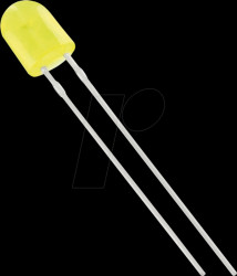 5234Y1D-JHC-C LED 5.1mm, wired, yellow, 500 mcd, 110°/50°