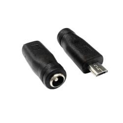 Adapter gniazdo DC 2.1/5.5 do wtyk micro USB