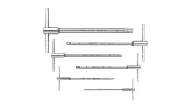 Klucz imbusowy Jednostki metryczne PB SWISS TOOLS Typu T 6 szt.