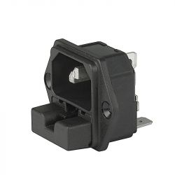 6220.2300 GNIAZDO ZASILAJĄCE z oprawą bezpiecznikową (2 bezpieczniki)