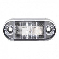 Obrysówka LED lampka 6v 12v 24v biała przód woodoporna homologacja 65x28