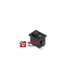 Przełącznik kołyskowy chwilowy monostabilny mały 2pin/2poz