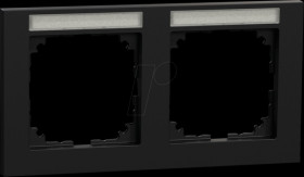 MEG4021-3603 M-PURE Rahmen 2-fach Recyceld Plastic schwarz