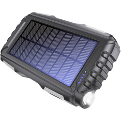 Denver PSO-20010 MK2 Solar Power Bank 20000mAh Anthracite Torch