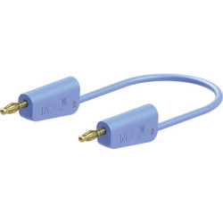 St&#xE4;ubli 641037-02523 LK-4A-S25 test lead 25cm blue stackable &#xD8;4mm plugs