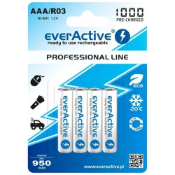 Akumulator R3 (AAA) NiMH 1.2V 1000mAh 4szt, ready to use