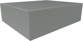 Steel enclosure, (L x W x H) 432 x 356 x 127 mm, gray (RAL 7046), 1441-42
