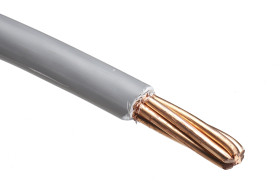 Przewód montażowy 35 mm² Szary RS PRO LSNH EI5 450 V DC, 750 V AC dł. 50m 7/2,52 mm 90°C BS EN 50525-3-41:2011 Klauzula