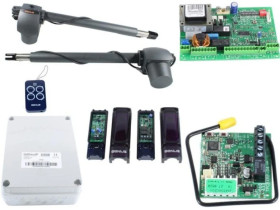 Zestaw Faac G-BAT 300 napęd do bramy dwuskrzydłowej