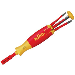 Wiha 41235 LiftUp electric Bit Magazine SL/PZ/PZS Screwdriver Set, 6 Piece