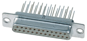 Złącze D-Sub 9-pinowe Żeński Proste Przewlekany raster 2.74mm
