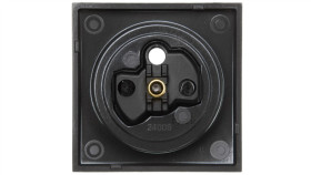 B.Kwadrat/B.3/B.7 Płytka Czołowa Gniazda Z/U Z Przesłonami Antracyt 3965768996