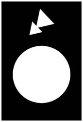 Etykieta, 30x40mm, czarny, reverse, slow-fast ZB2BY2968