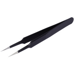 Quadrios 23EC153 ESD Tweezers Pointed Anti-Static Durable 201 Stainless Steel