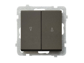 SONATA Wyłącznik żaluzjowy z blokadą mechaniczną czekoladowy metalik ŁP-7RB/m/40 OSPEL