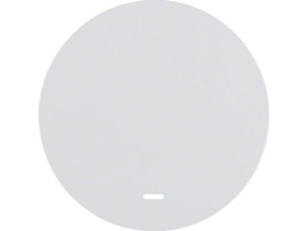 BERKER R.1/R.3 Klawisz z przezroczystą soczewką biały połysk 16212089 HAGER