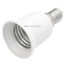 Adapter żarówek E14 › E27 230V max 20W ChRL 2052